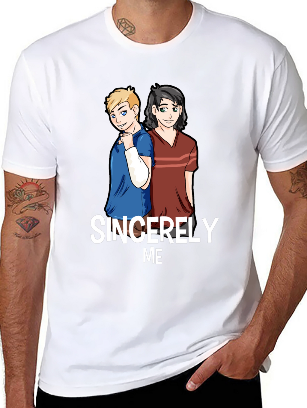 Sincerely Me Graphic T-Shirt - Black Cotton Blend