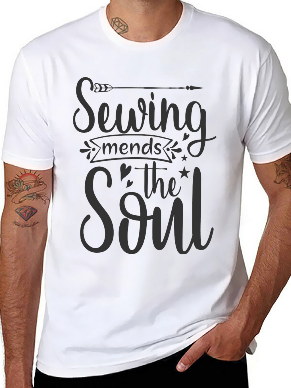 Sewing Mends The Soul Graphic T-Shirt