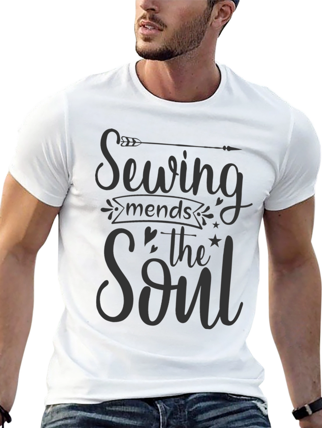 Sewing Mends The Soul Graphic T-Shirt