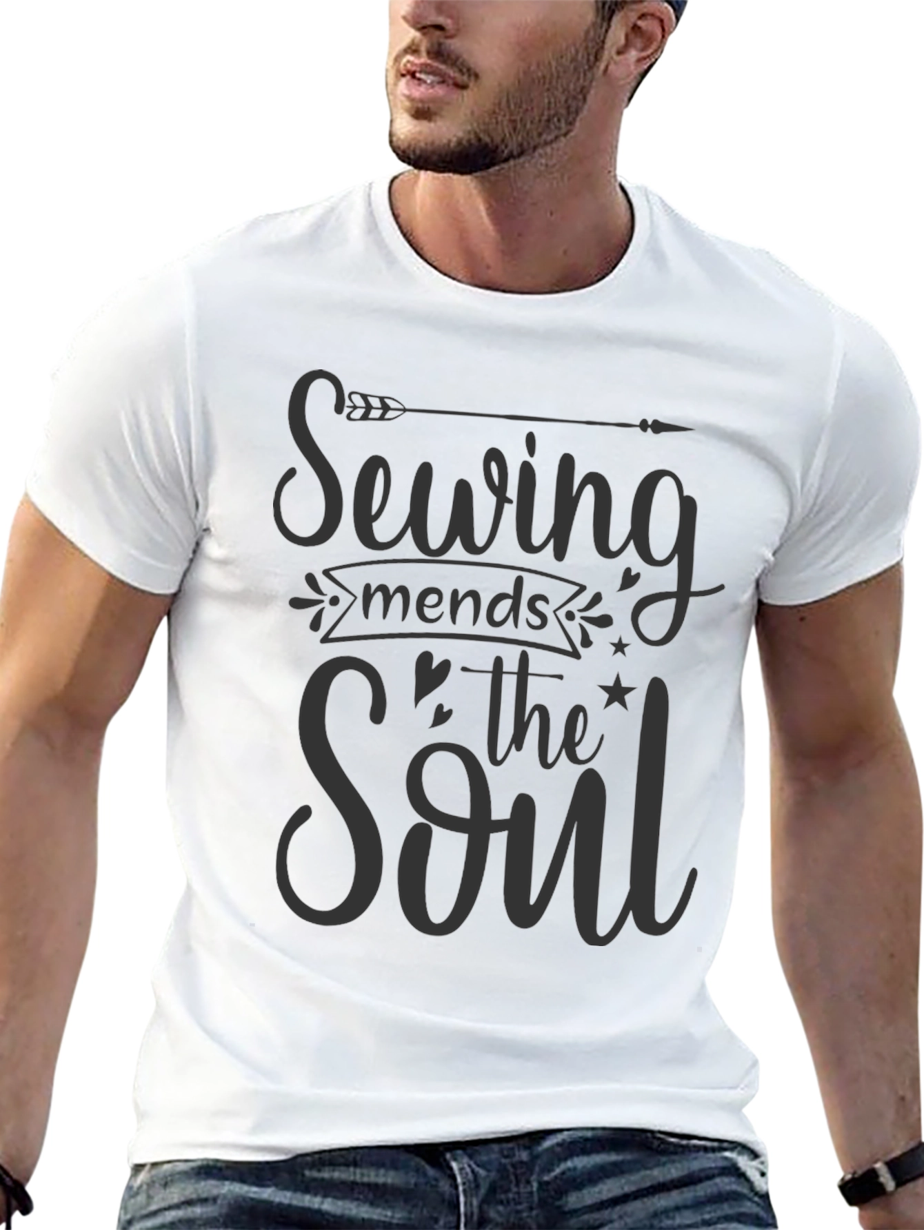 Sewing Mends The Soul Graphic T-Shirt