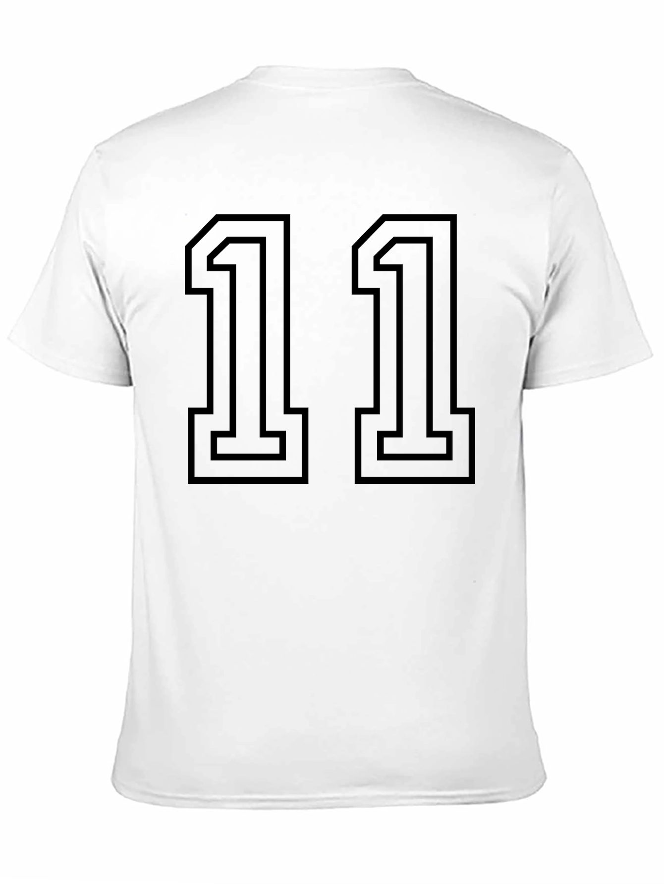 Black Number 11 Graphic T-Shirt