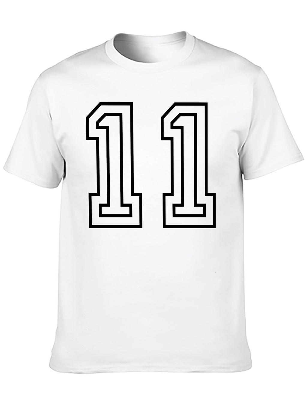 Black Number 11 Graphic T-Shirt