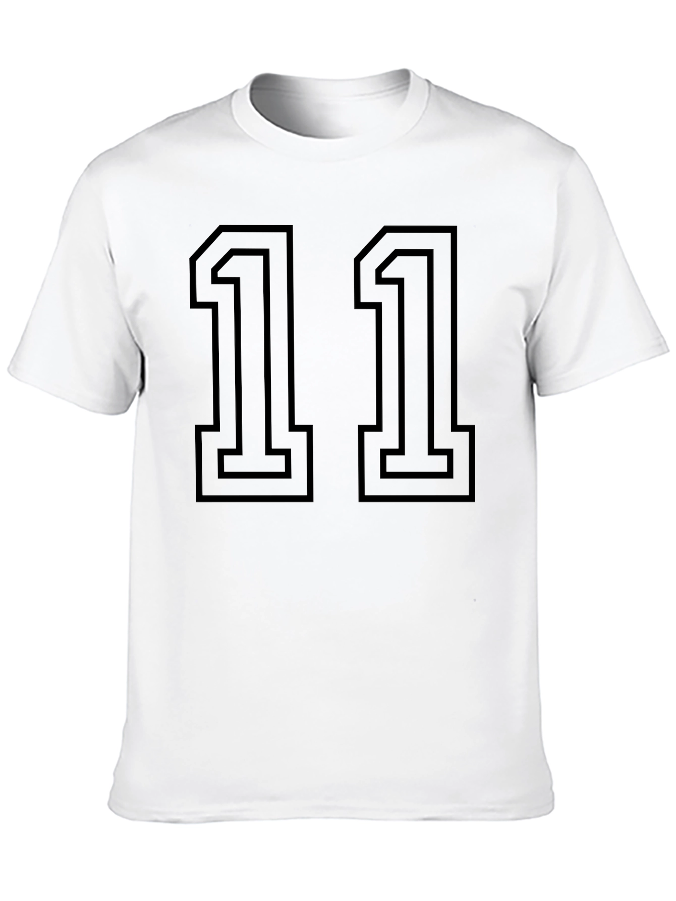 Black Number 11 Graphic T-Shirt