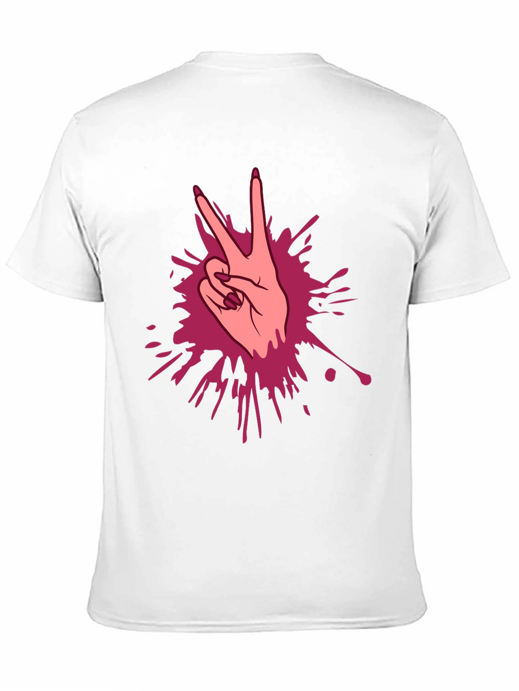 Peace Sign Hand Graphic T-Shirt