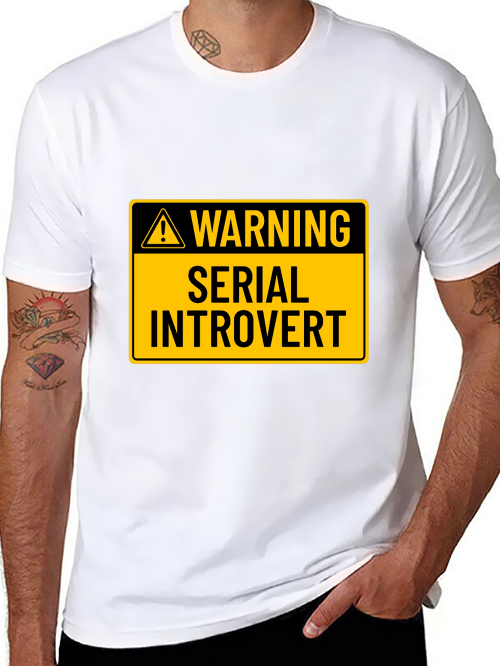Warning: Serial Introvert Graphic T-Shirt