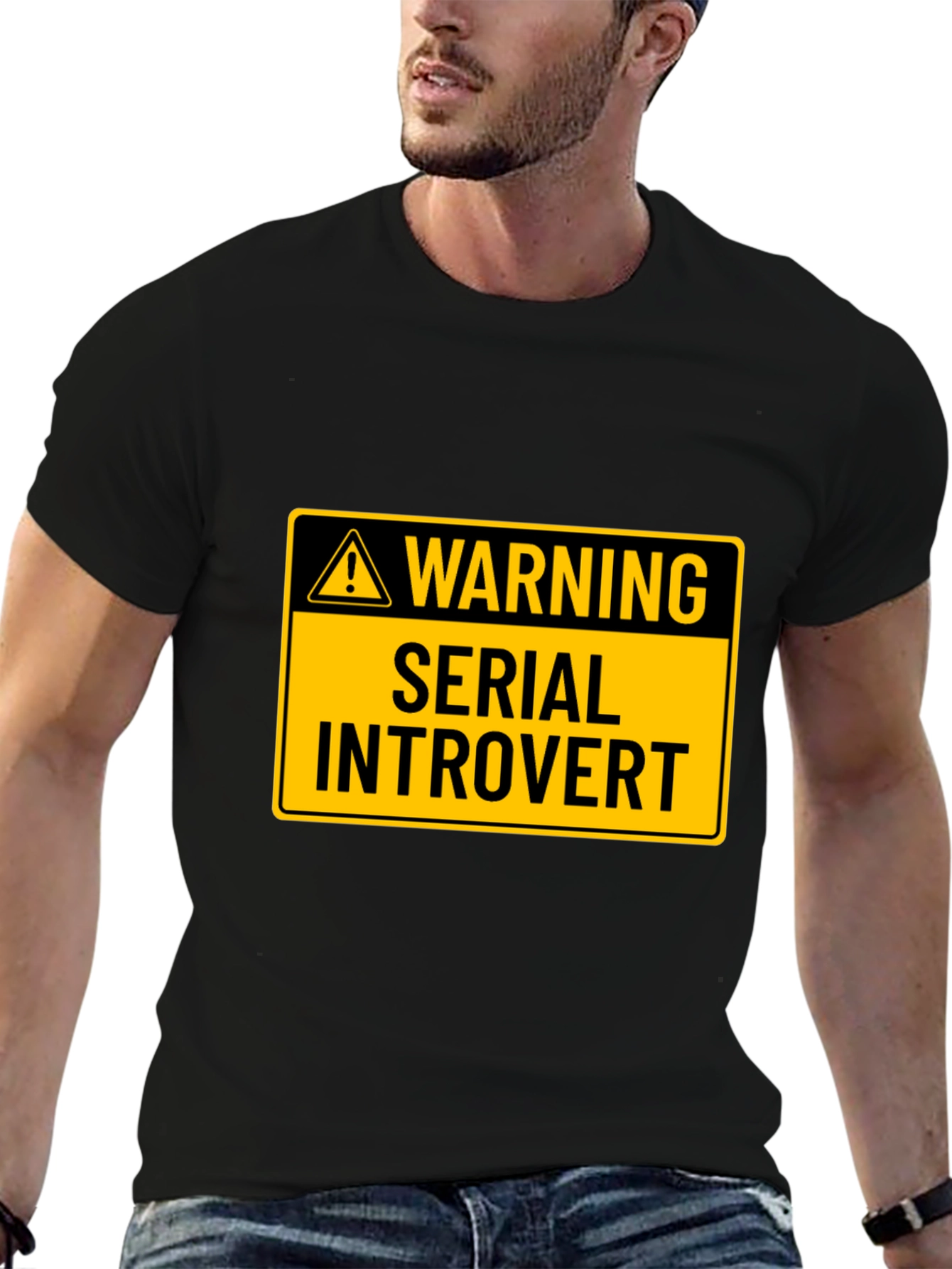 Warning: Serial Introvert Graphic T-Shirt