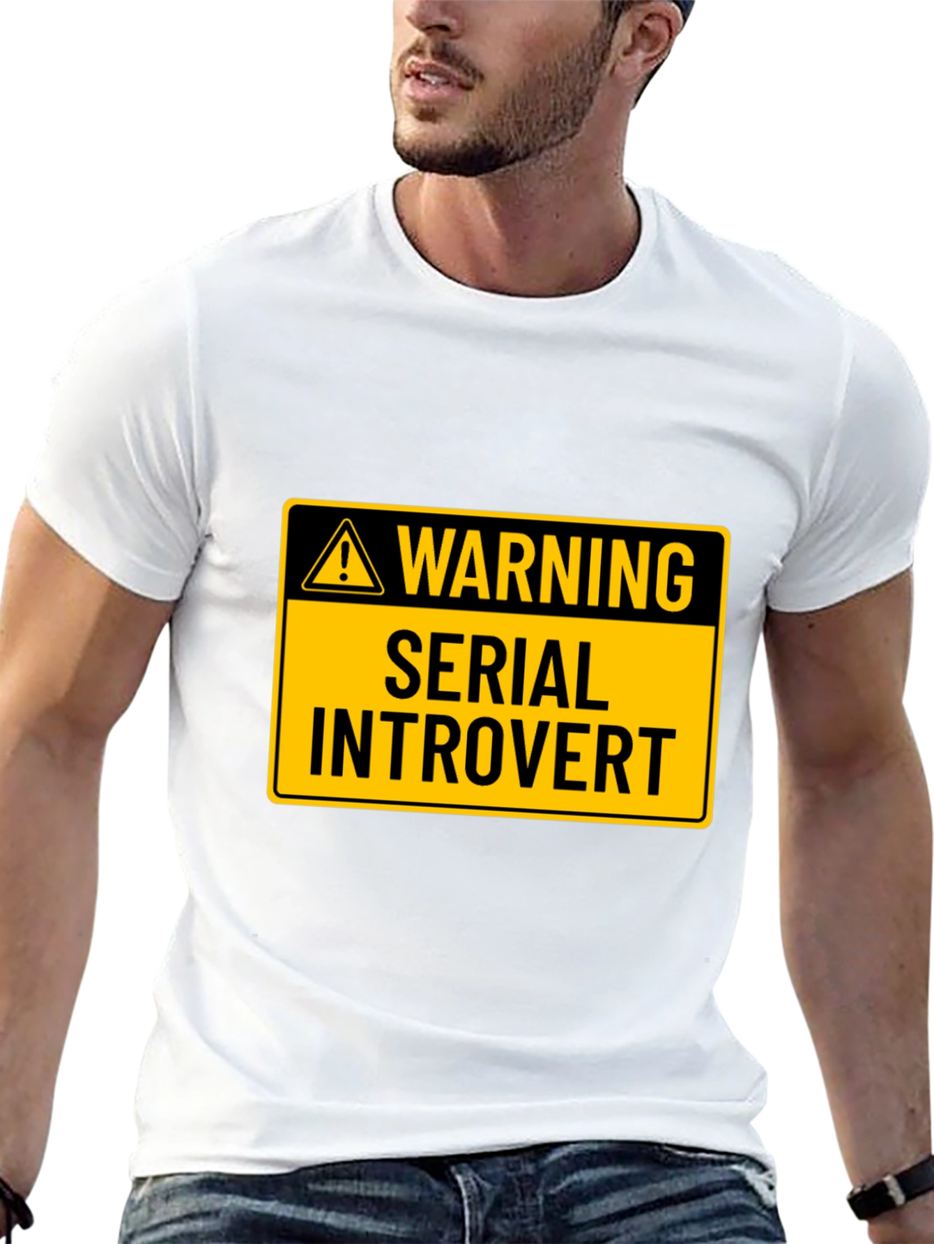 Warning: Serial Introvert Graphic T-Shirt