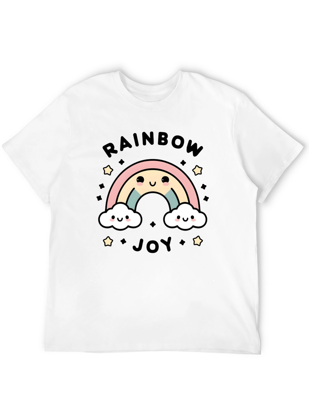 Rainbow Joy Graphic Tee - Cute Kawaii Style