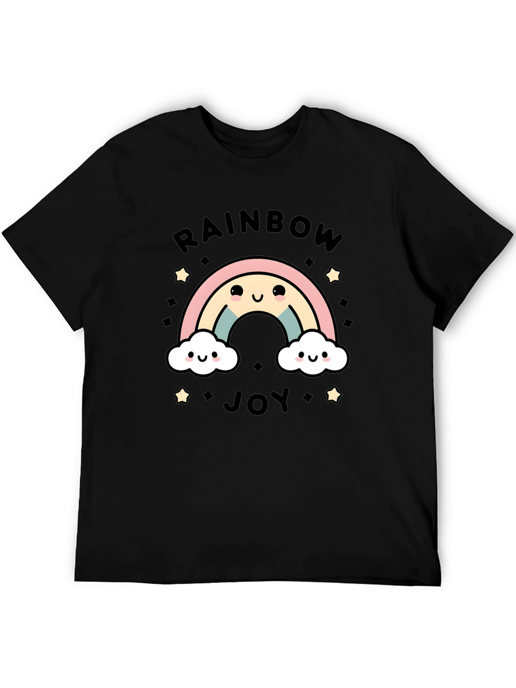 Rainbow Joy Graphic Tee - Cute Kawaii Style