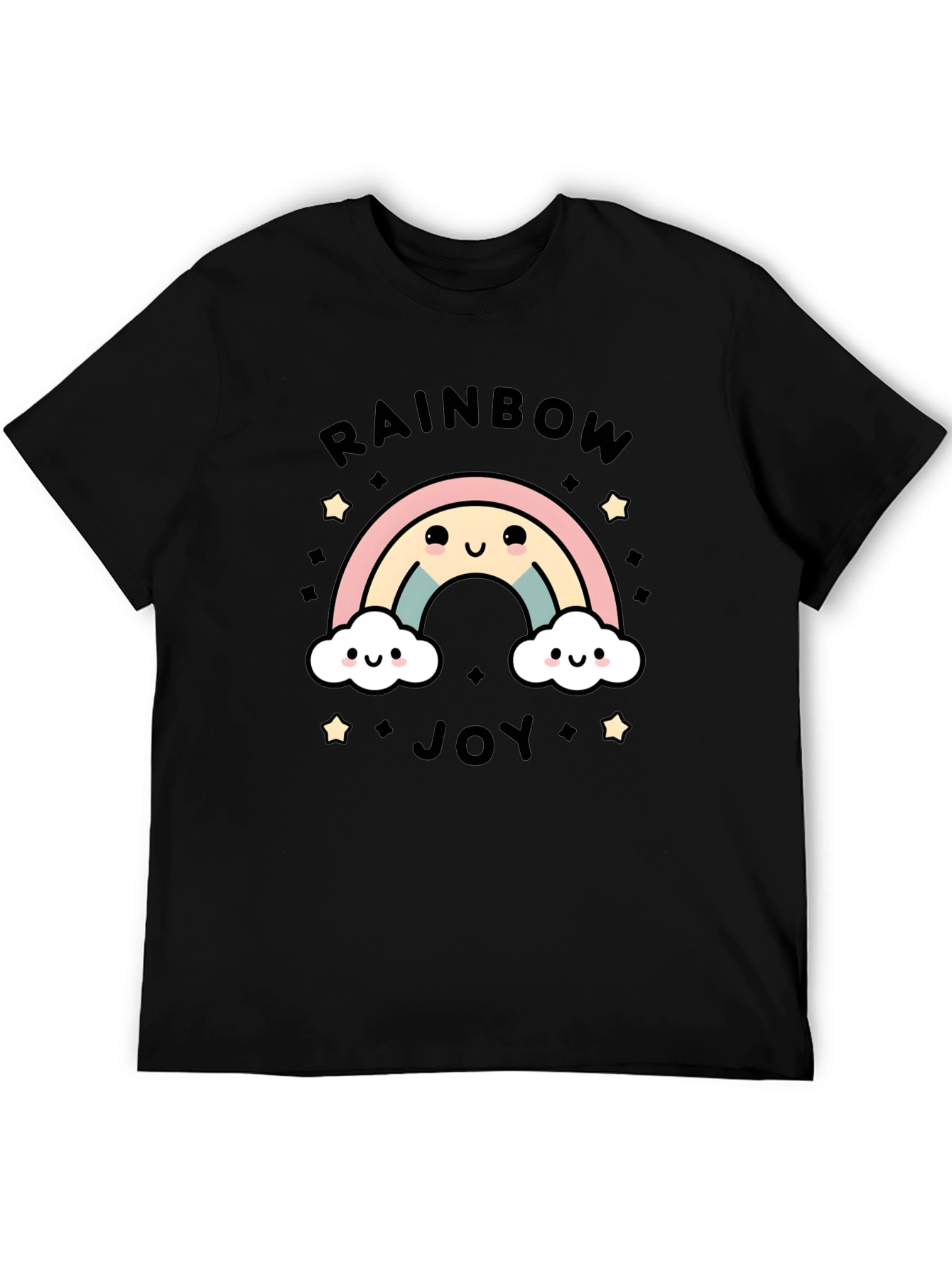 Rainbow Joy Graphic Tee - Cute Kawaii Style