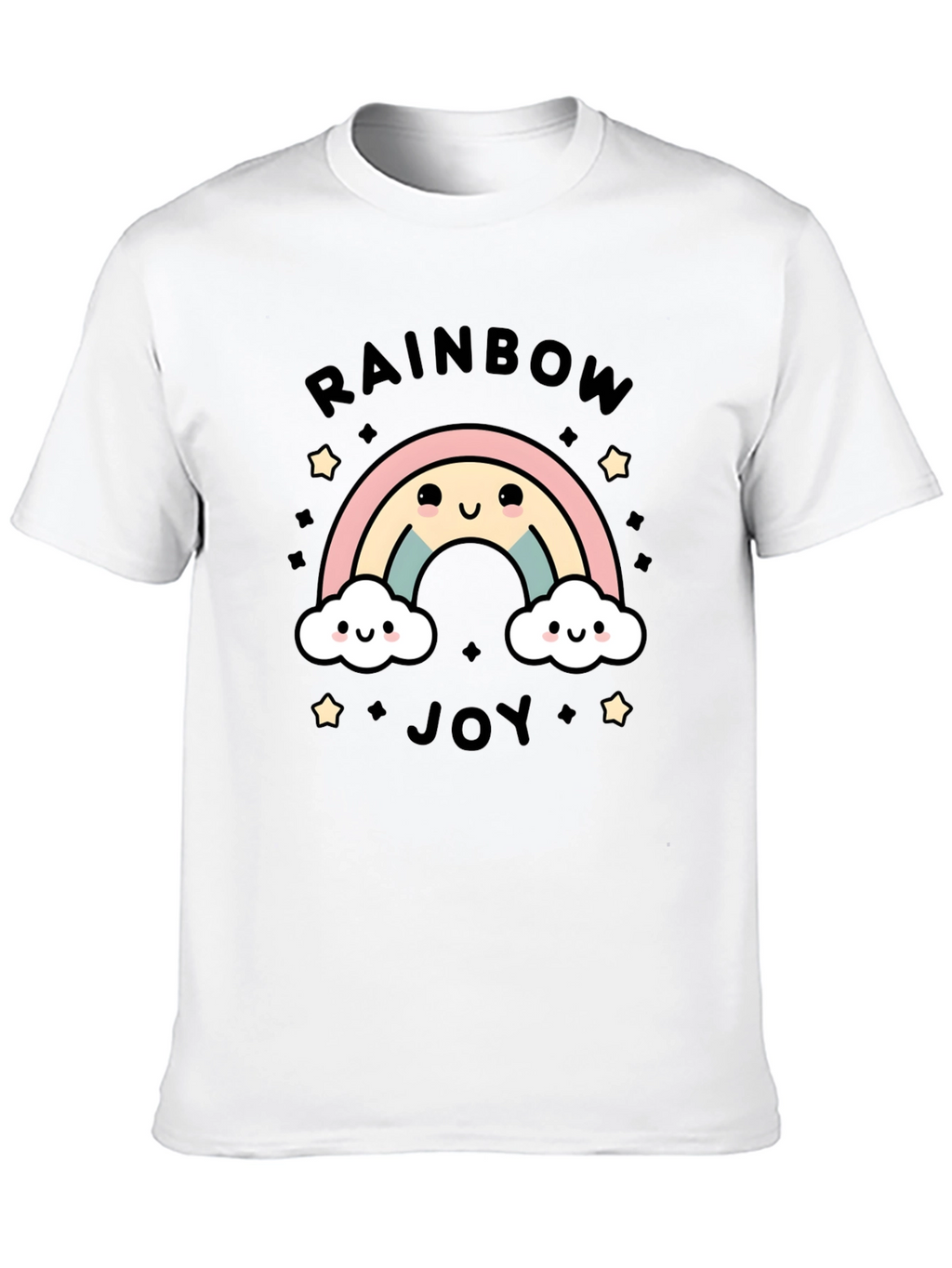 Rainbow Joy Graphic Tee - Cute Kawaii Style