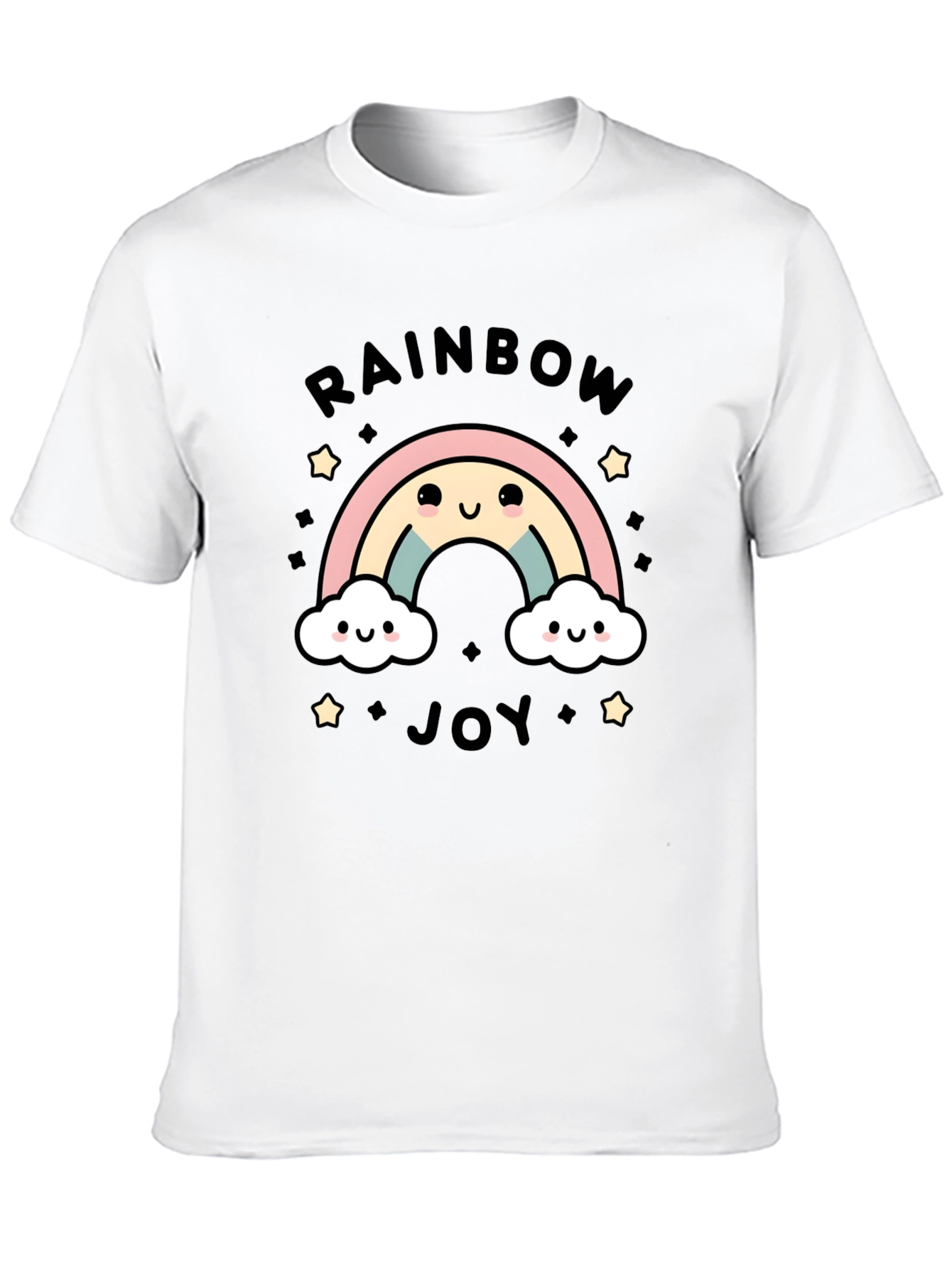 Rainbow Joy Graphic Tee - Cute Kawaii Style