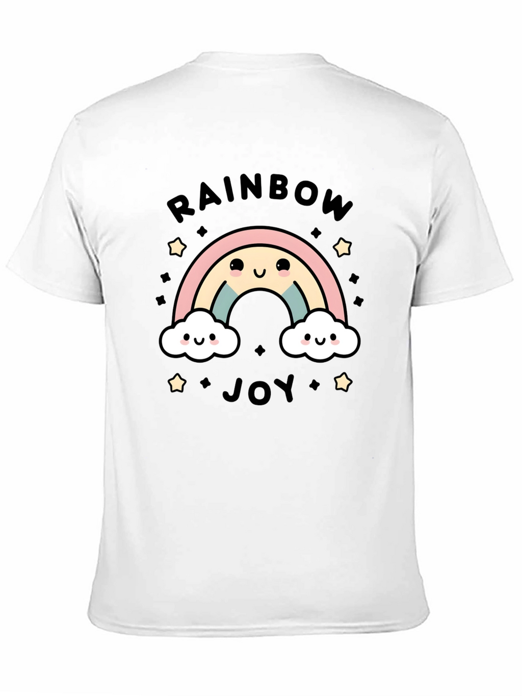 Rainbow Joy Graphic Tee - Cute Kawaii Style