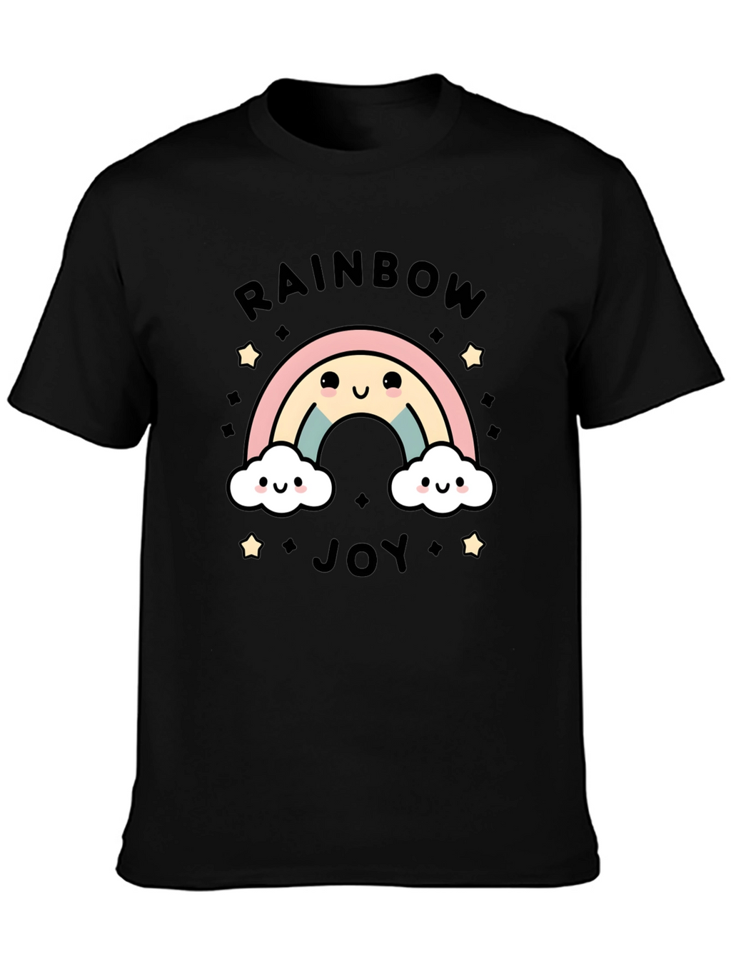 Rainbow Joy Graphic Tee - Cute Kawaii Style