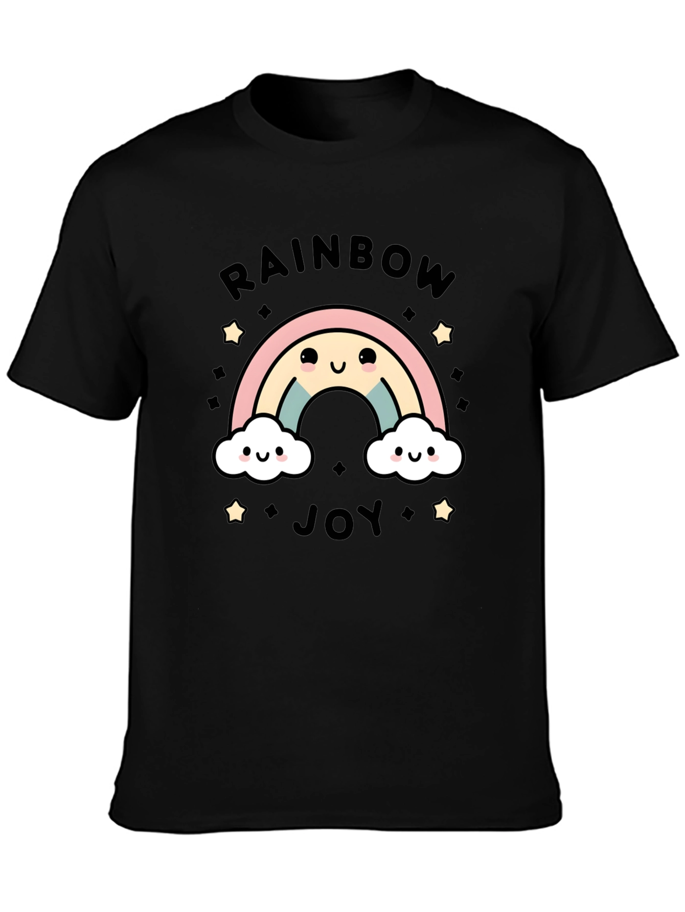 Rainbow Joy Graphic Tee - Cute Kawaii Style