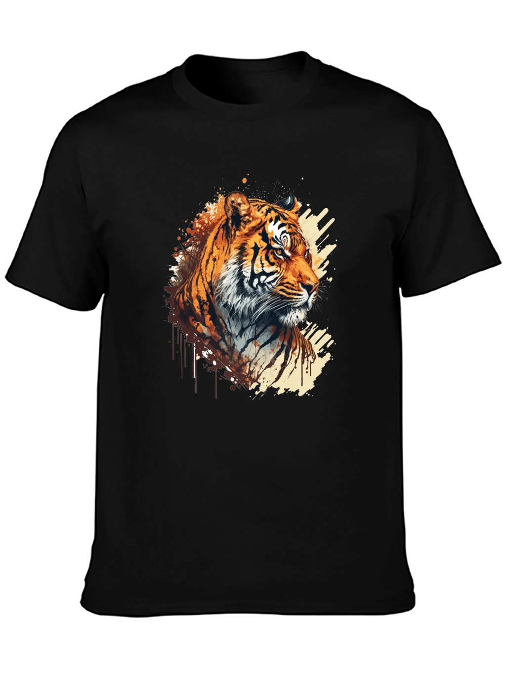 Tiger Graphic Black T-Shirt