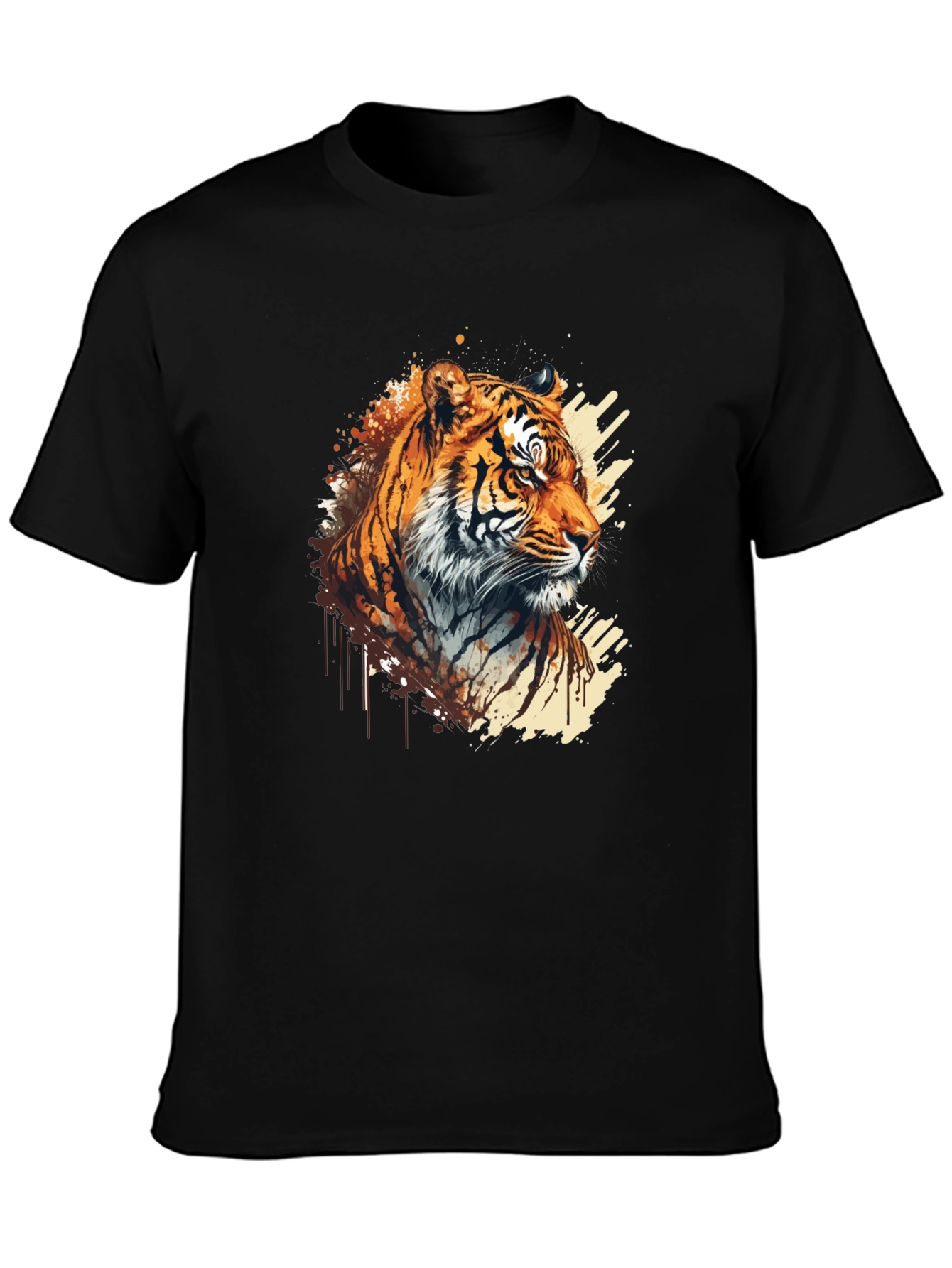 Tiger Graphic Black T-Shirt