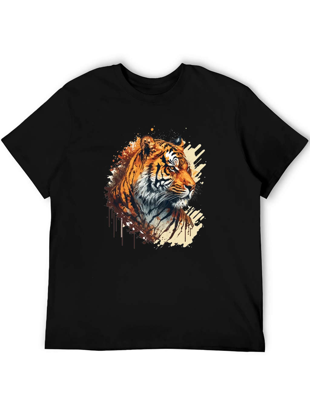 Tiger Graphic Black T-Shirt