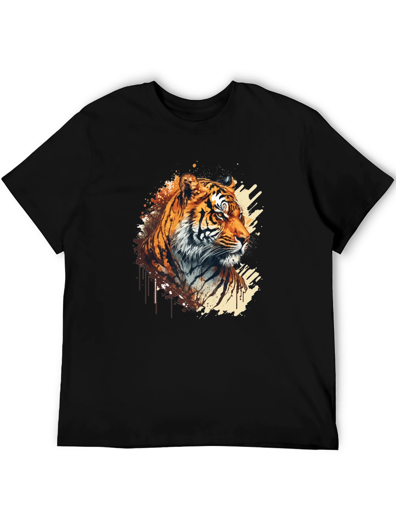 Tiger Graphic Black T-Shirt