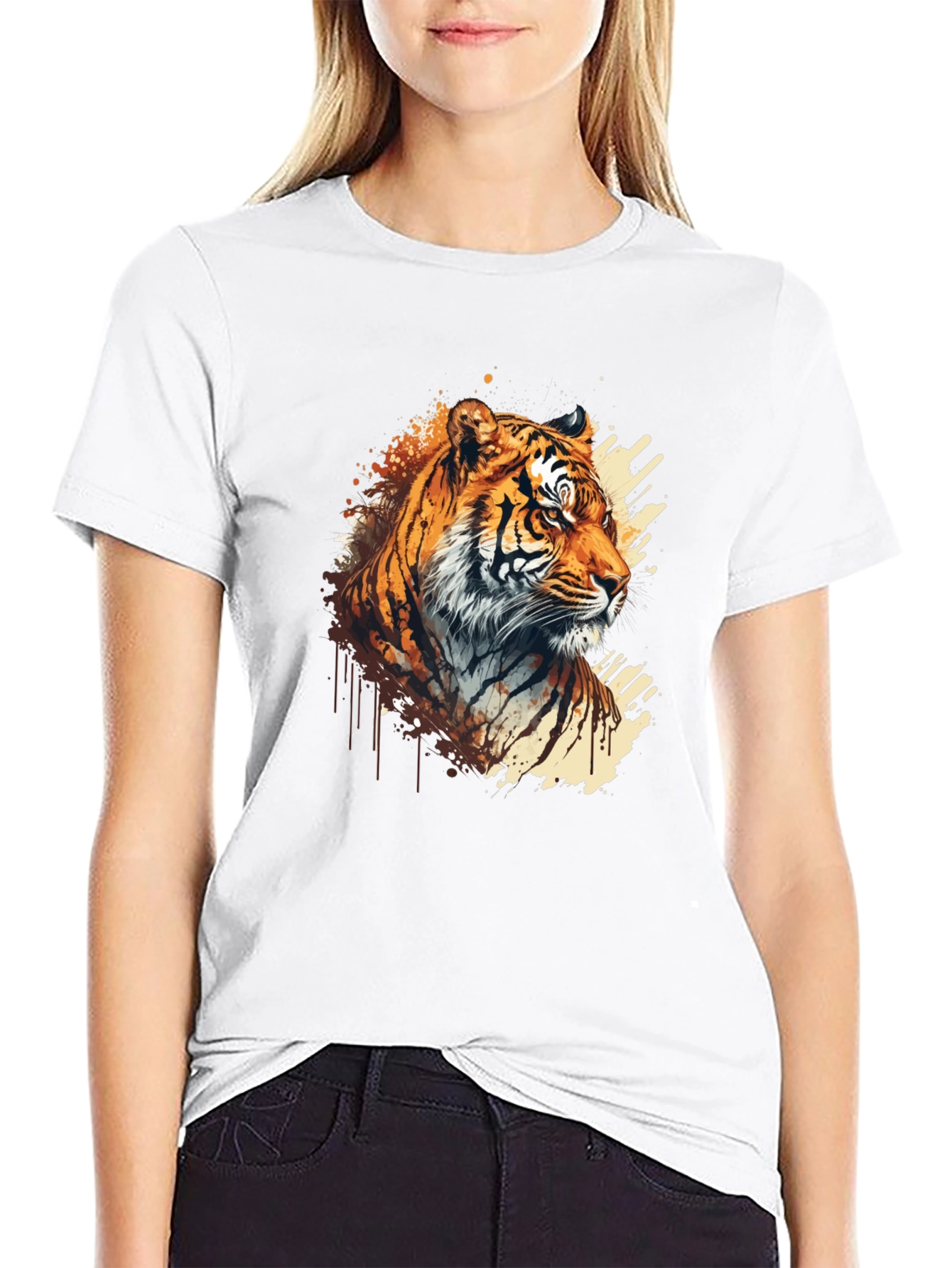Tiger Graphic Black T-Shirt