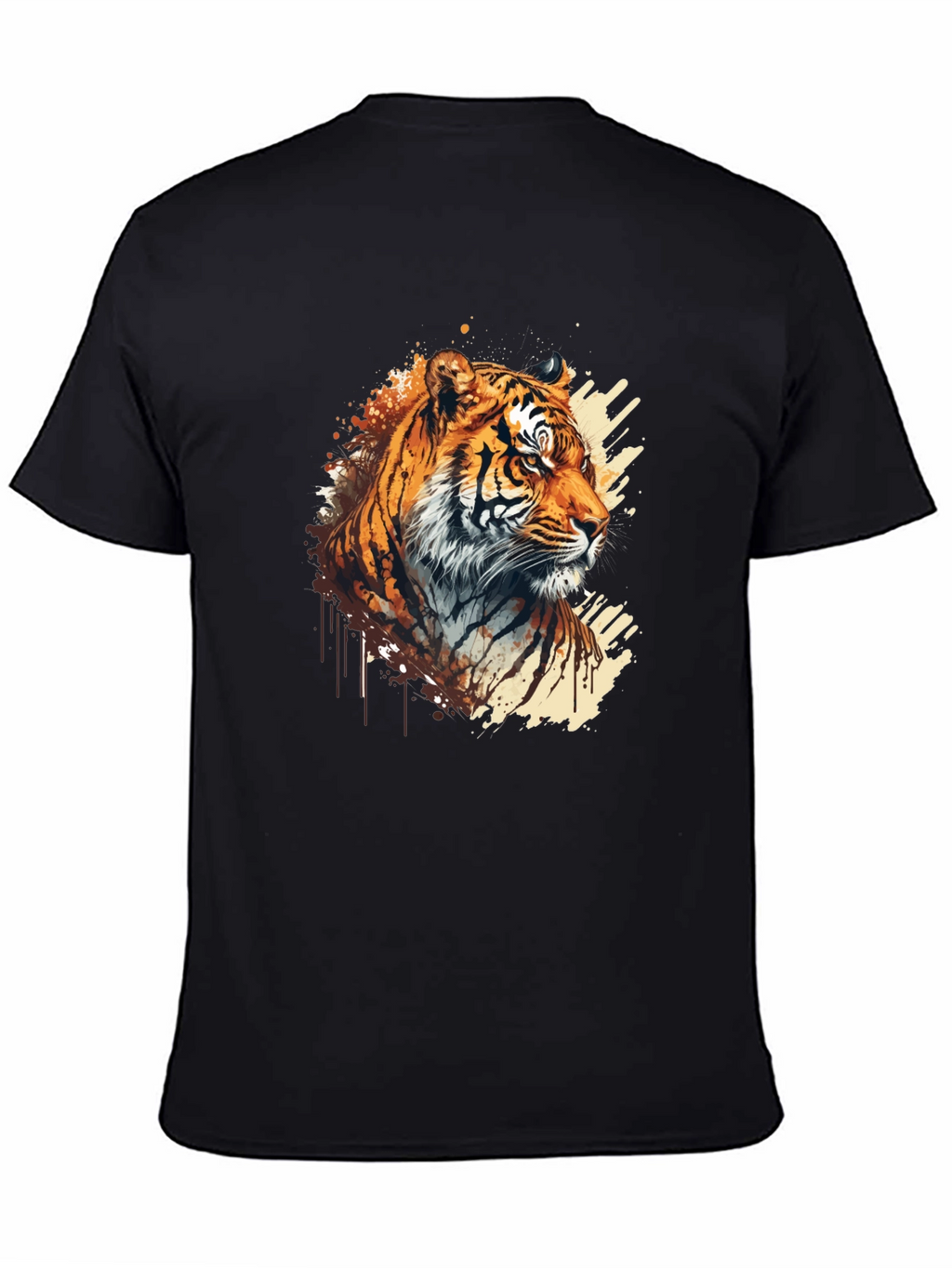 Tiger Graphic Black T-Shirt