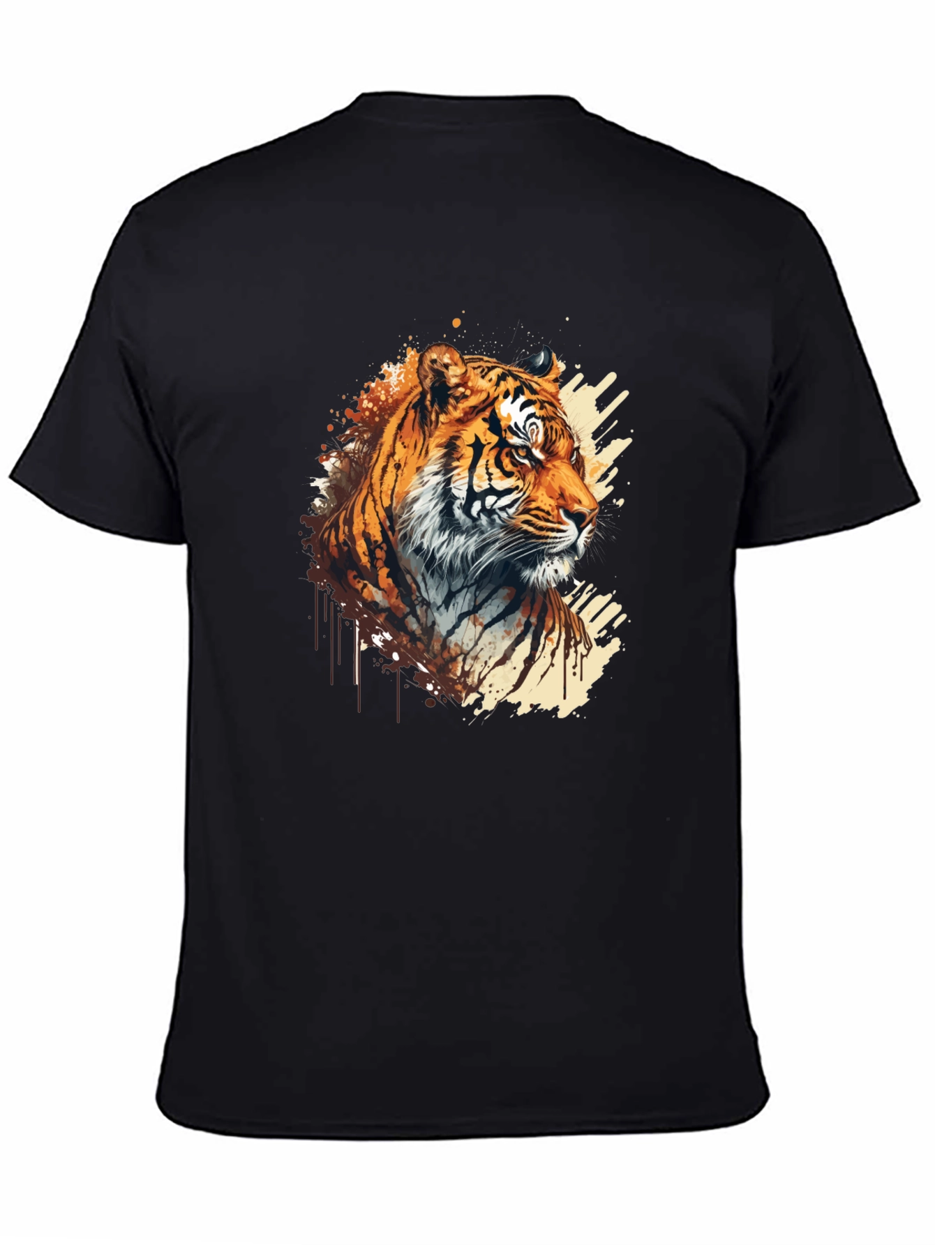 Tiger Graphic Black T-Shirt