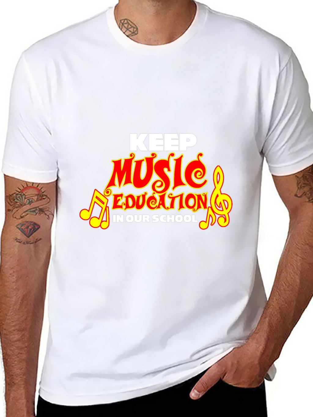 Keep Music Education Graphic Tee