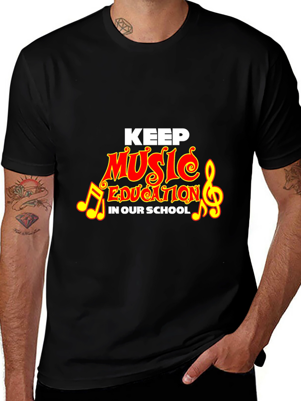 Keep Music Education Graphic Tee