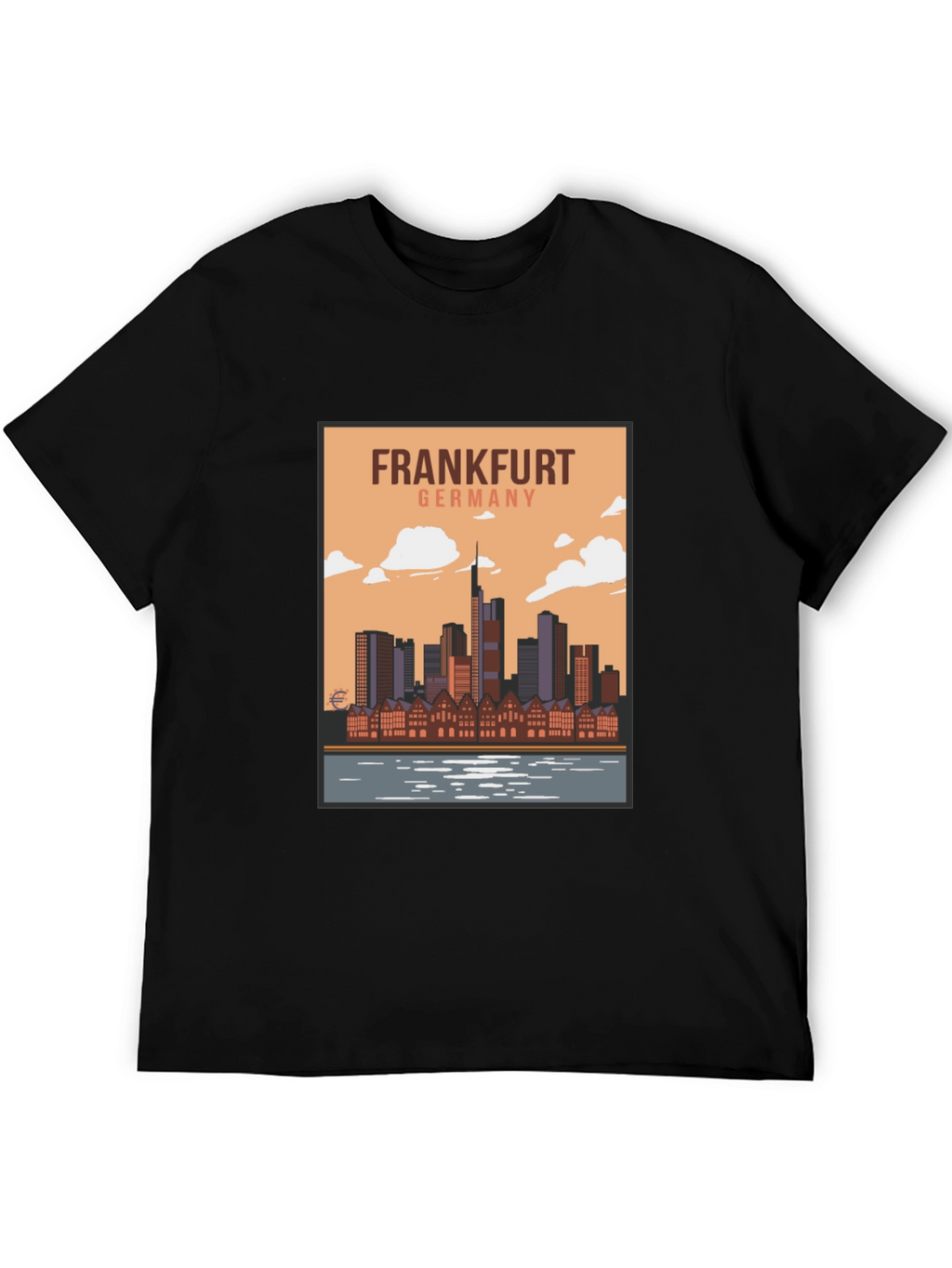 Frankfurt Germany Skyline Graphic T-Shirt