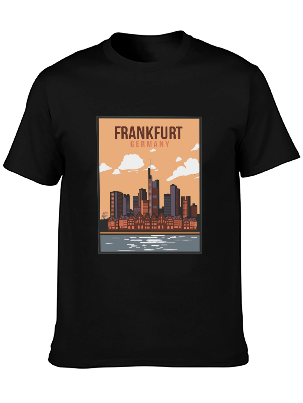 Frankfurt Germany Skyline Graphic T-Shirt
