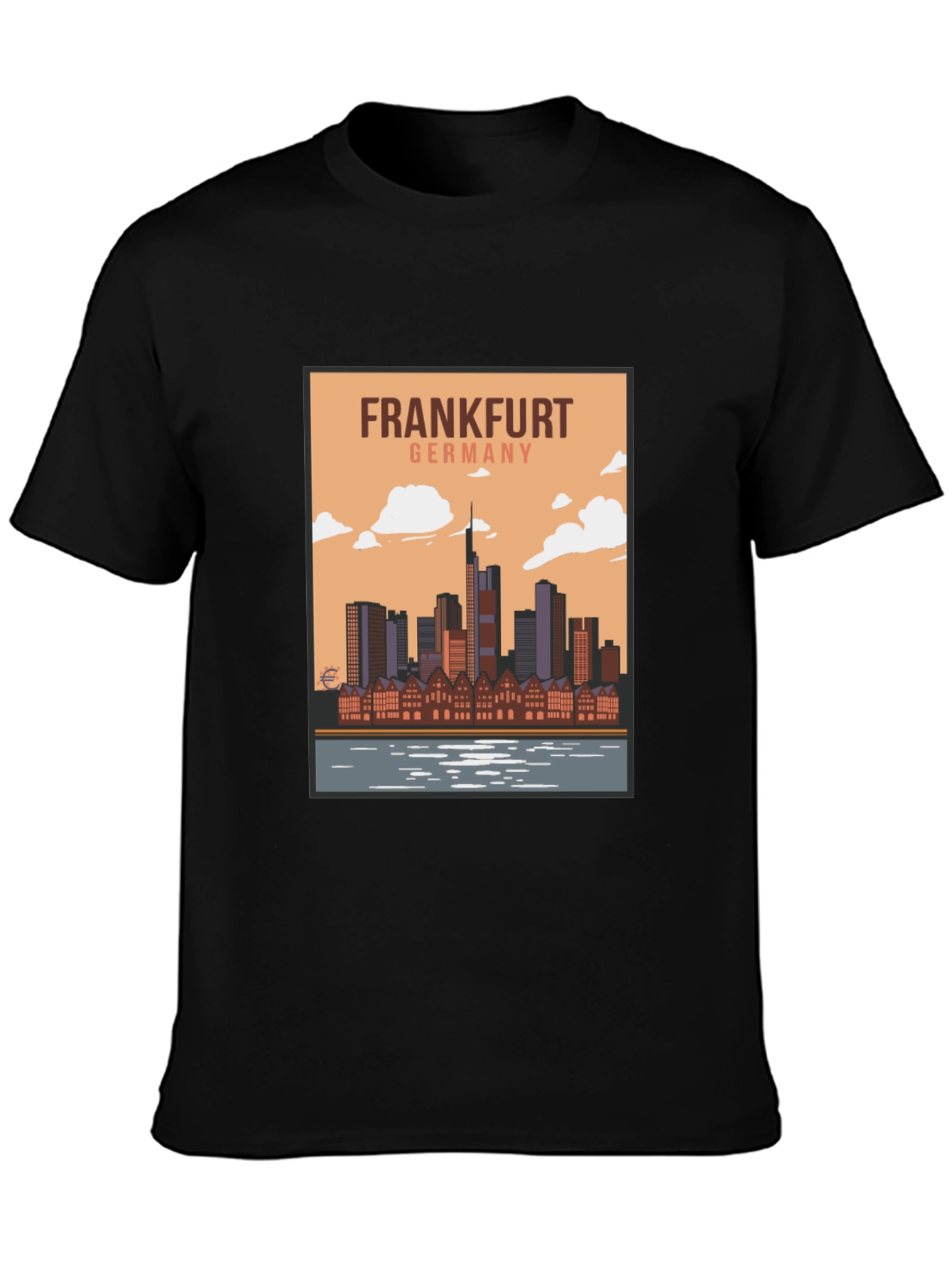 Frankfurt Germany Skyline Graphic T-Shirt