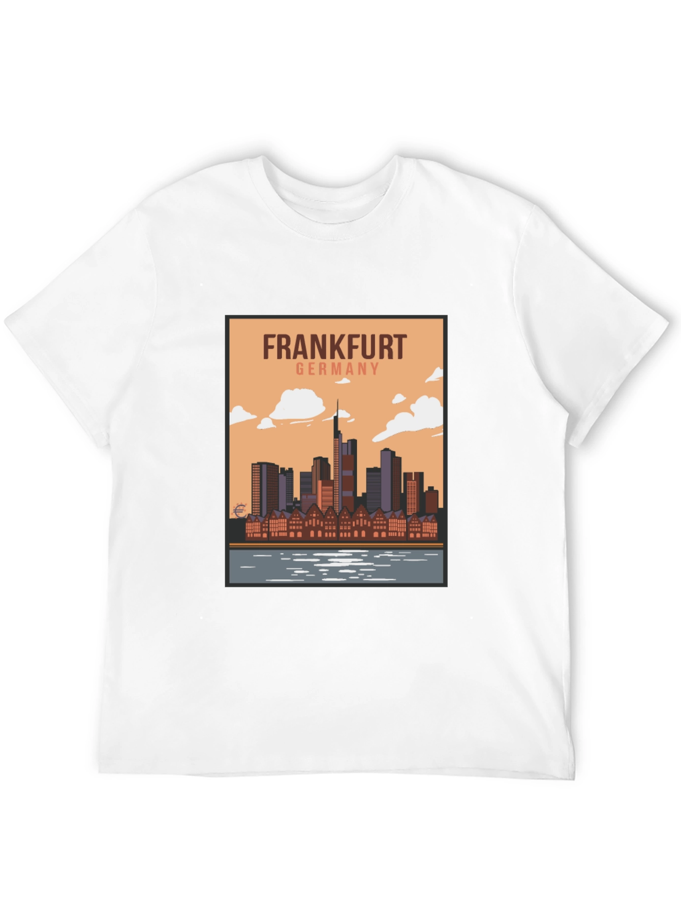 Frankfurt Germany Skyline Graphic T-Shirt