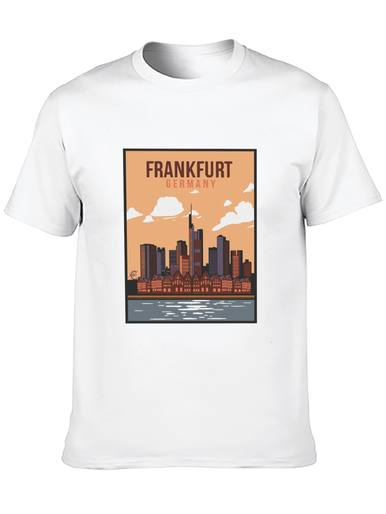 Frankfurt Germany Skyline Graphic T-Shirt