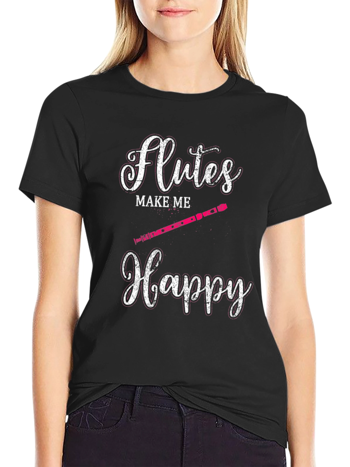 Flutes Make Me Happy T-Shirt