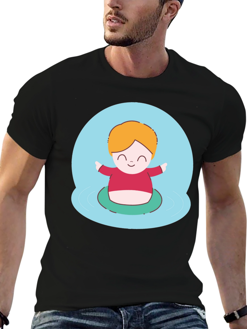 Cute Character Graphic T-Shirt - Playful Design