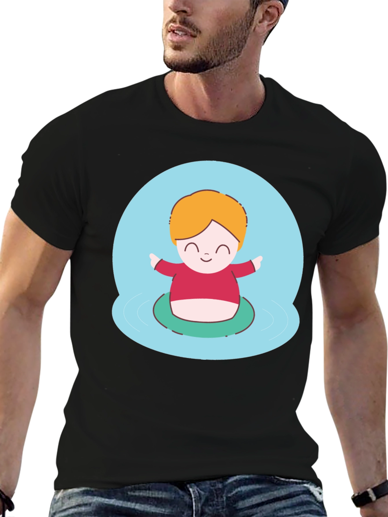 Cute Character Graphic T-Shirt - Playful Design