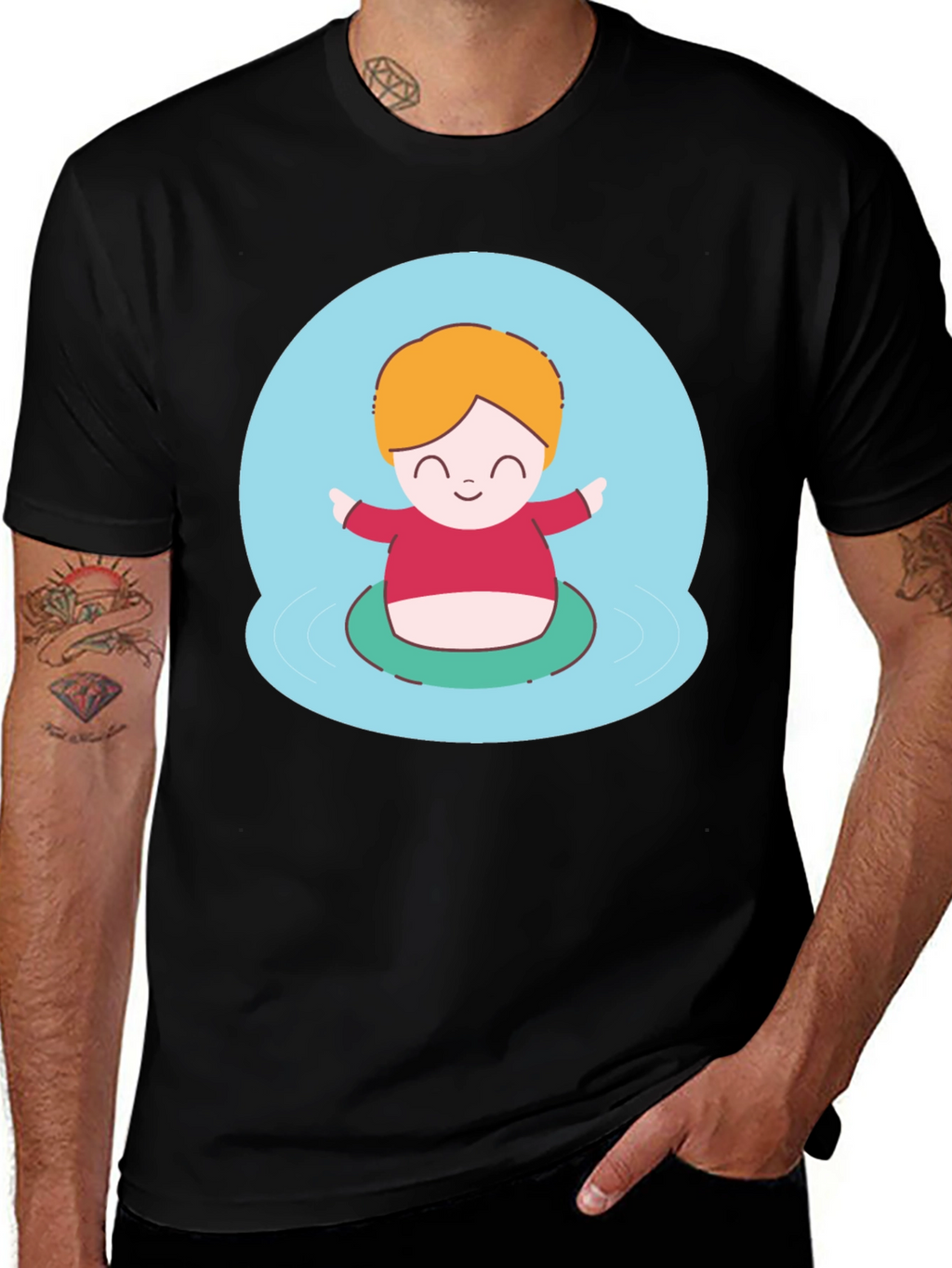 Cute Character Graphic T-Shirt - Playful Design