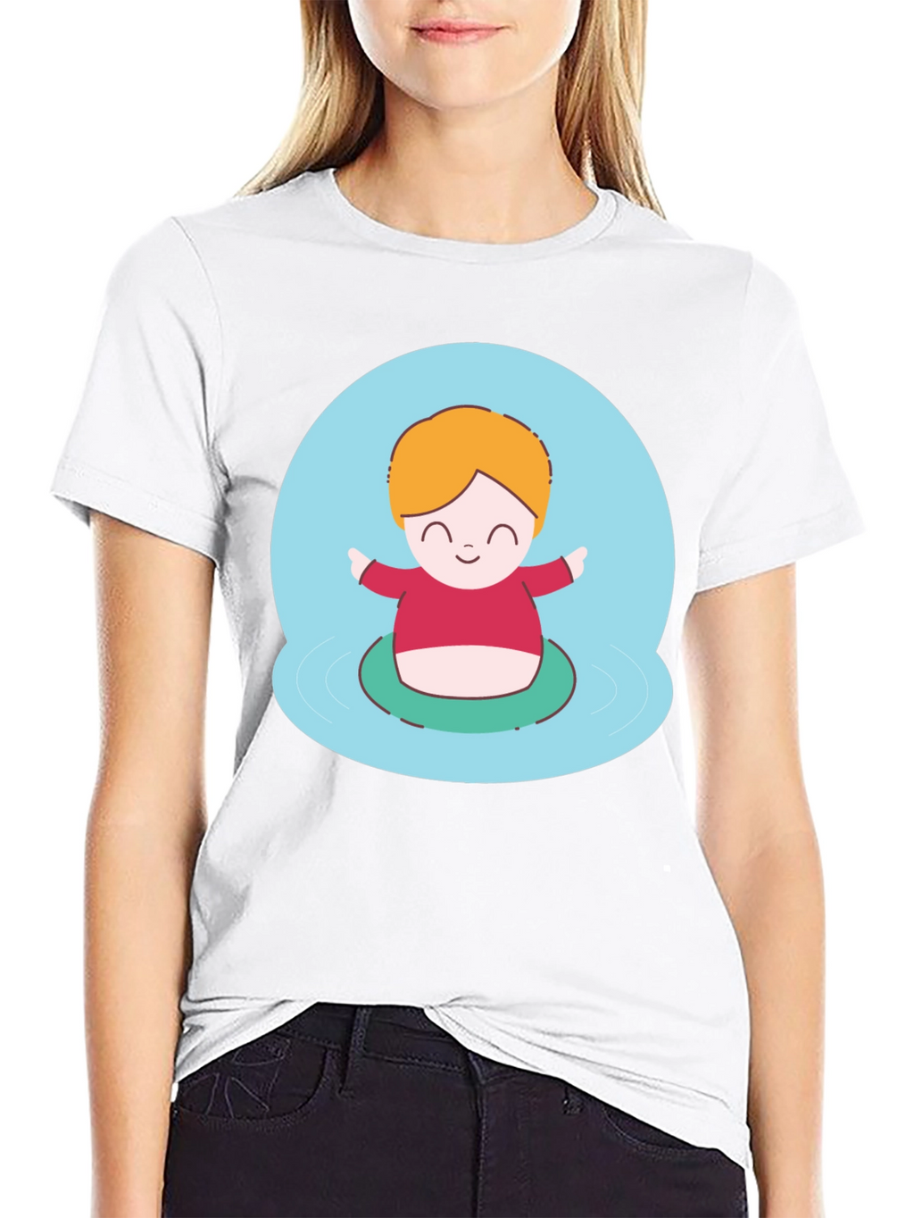 Cute Character Graphic T-Shirt - Playful Design