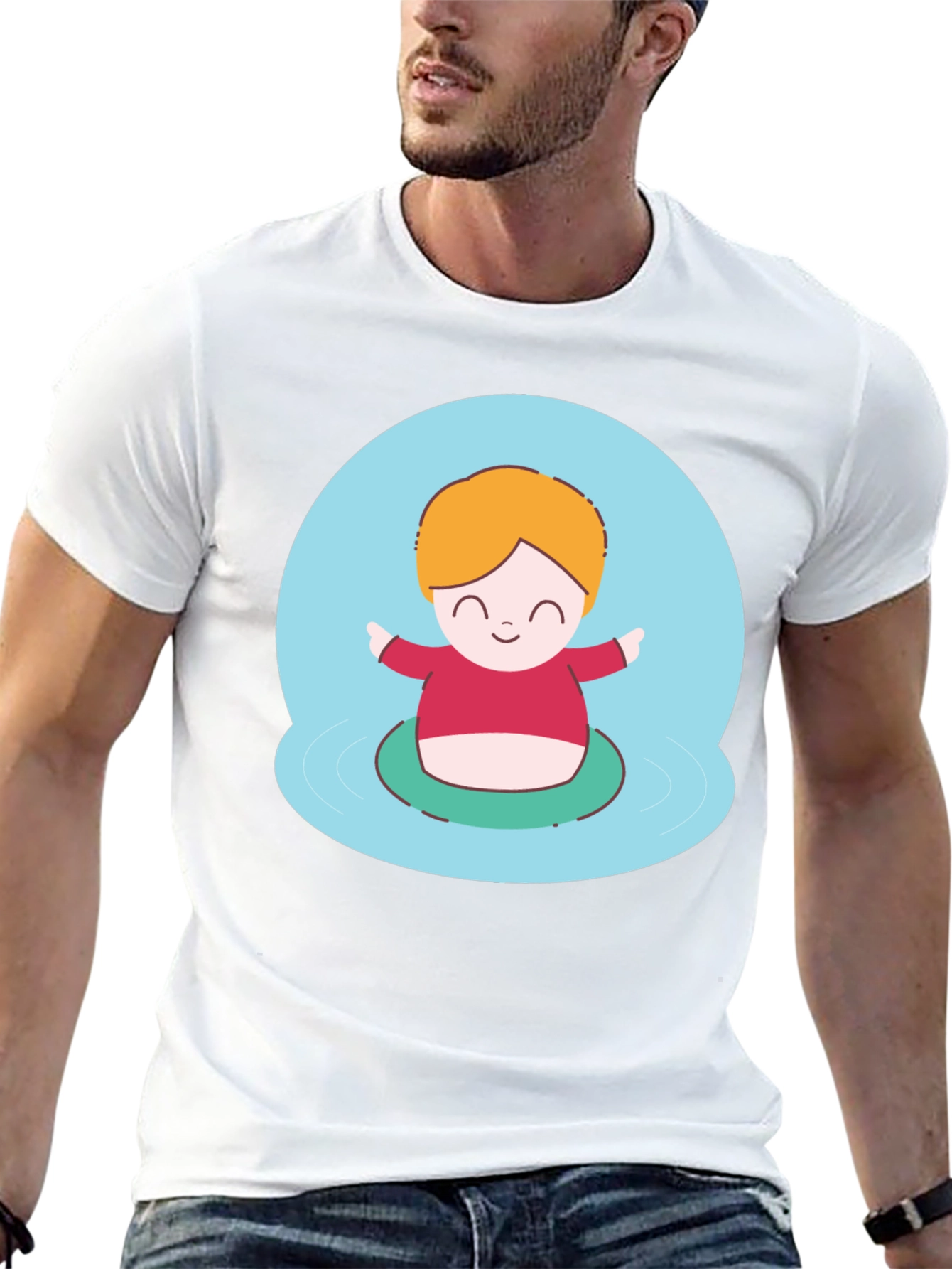 Cute Character Graphic T-Shirt - Playful Design