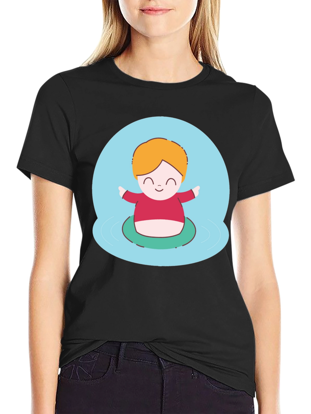 Cute Character Graphic T-Shirt - Playful Design