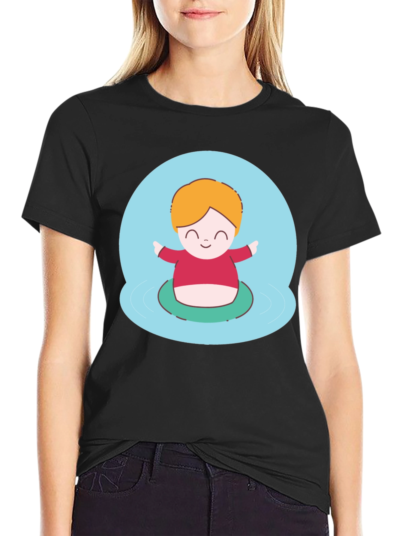Cute Character Graphic T-Shirt - Playful Design