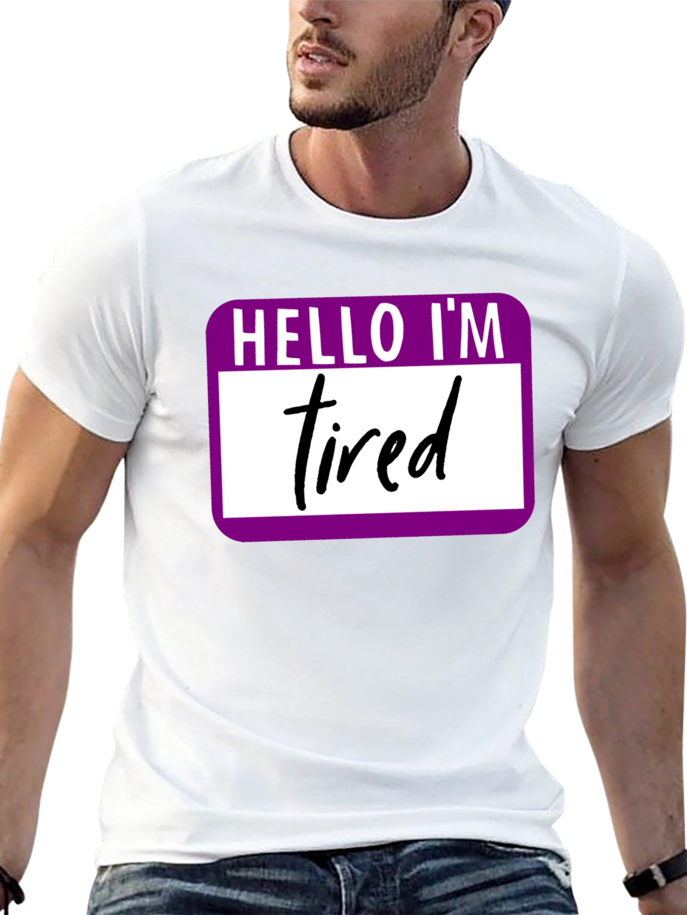 Hello Im Tired T-Shirt - Funny Introvert Tee