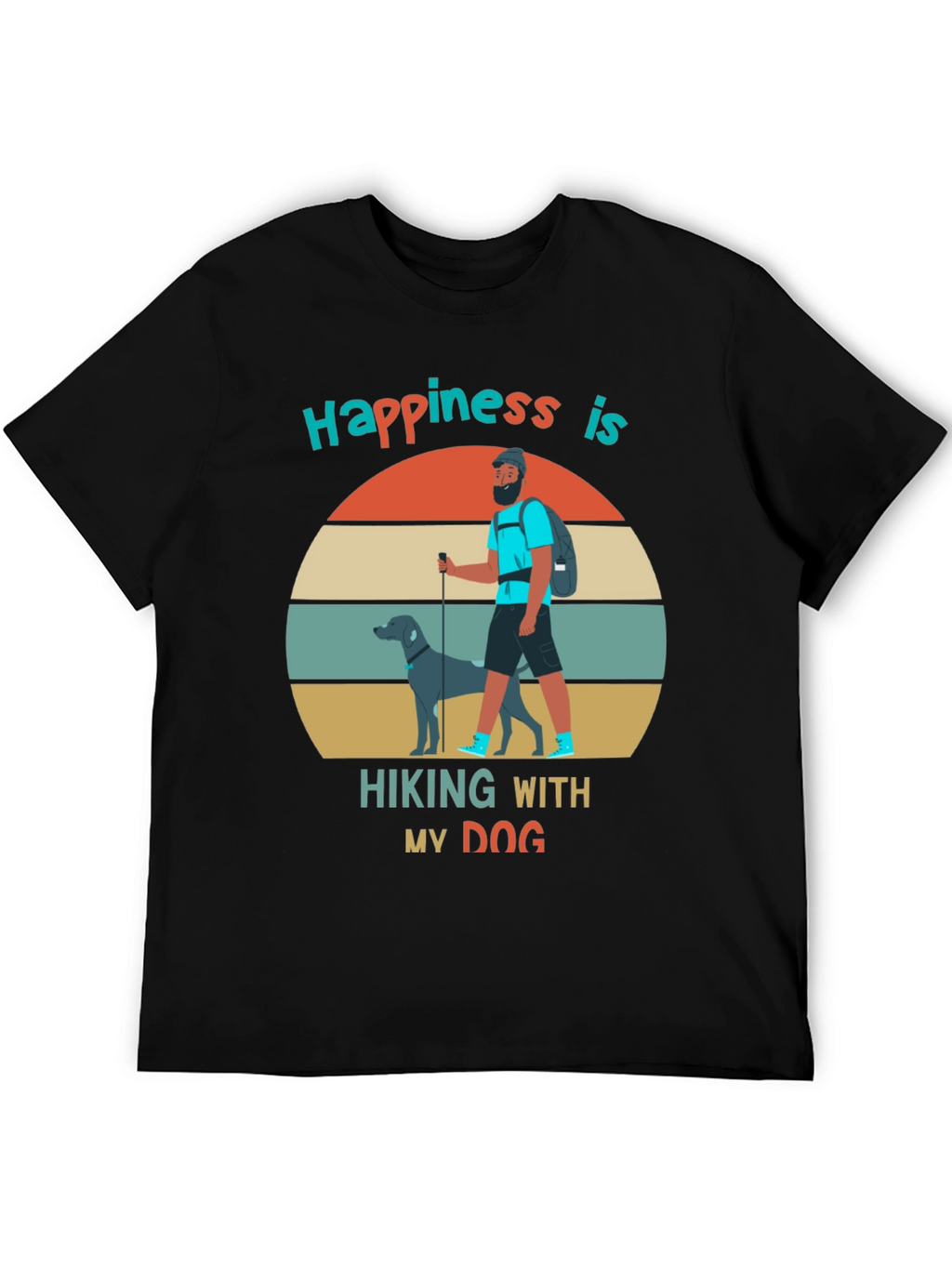 Hiking With My Dog Graphic Tee
