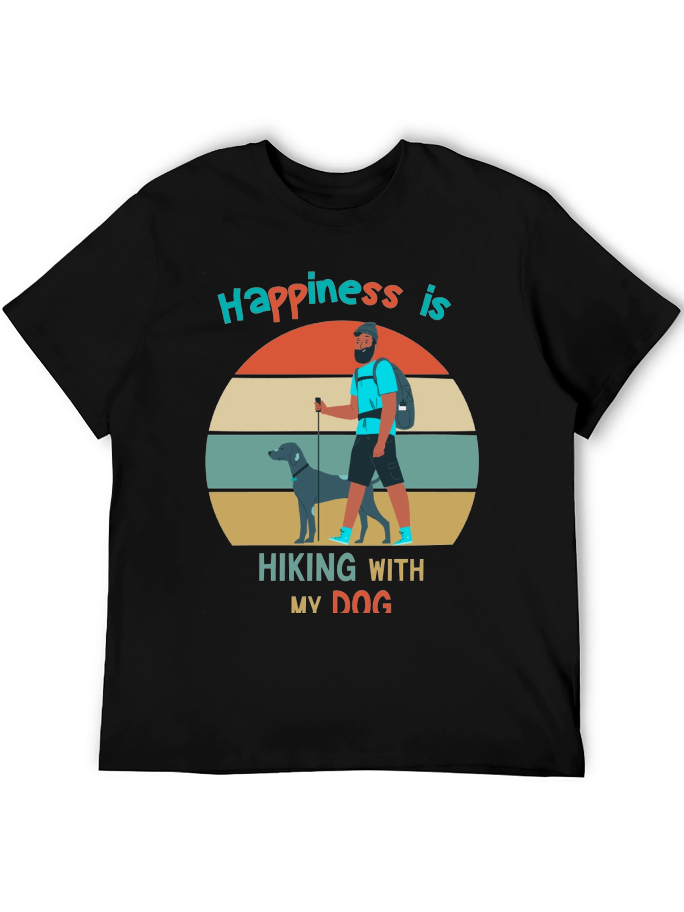Hiking With My Dog Graphic Tee