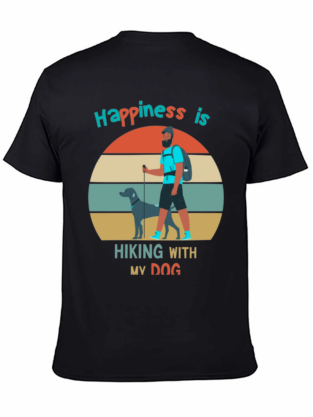Hiking With My Dog Graphic Tee