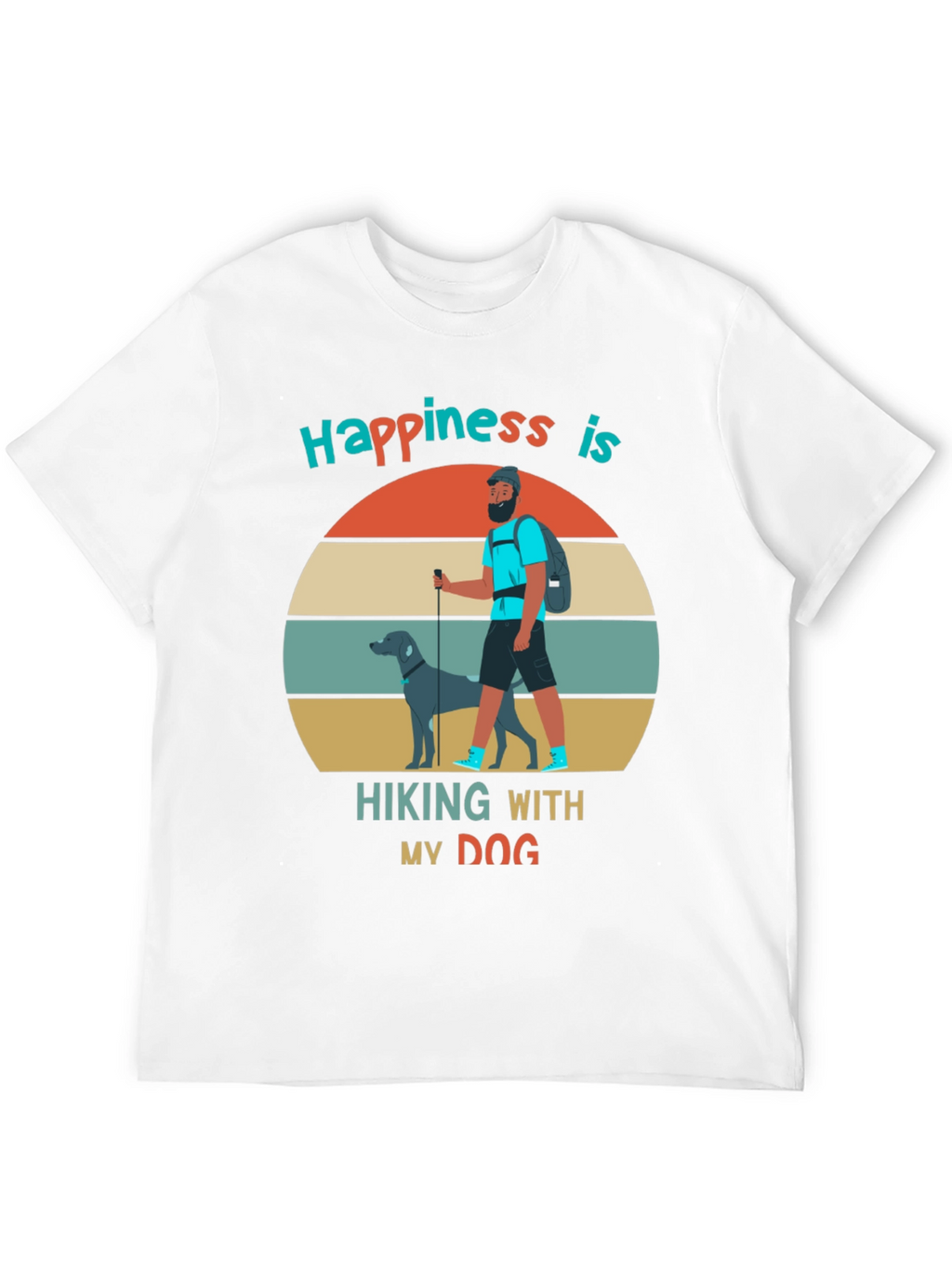 Hiking With My Dog Graphic Tee