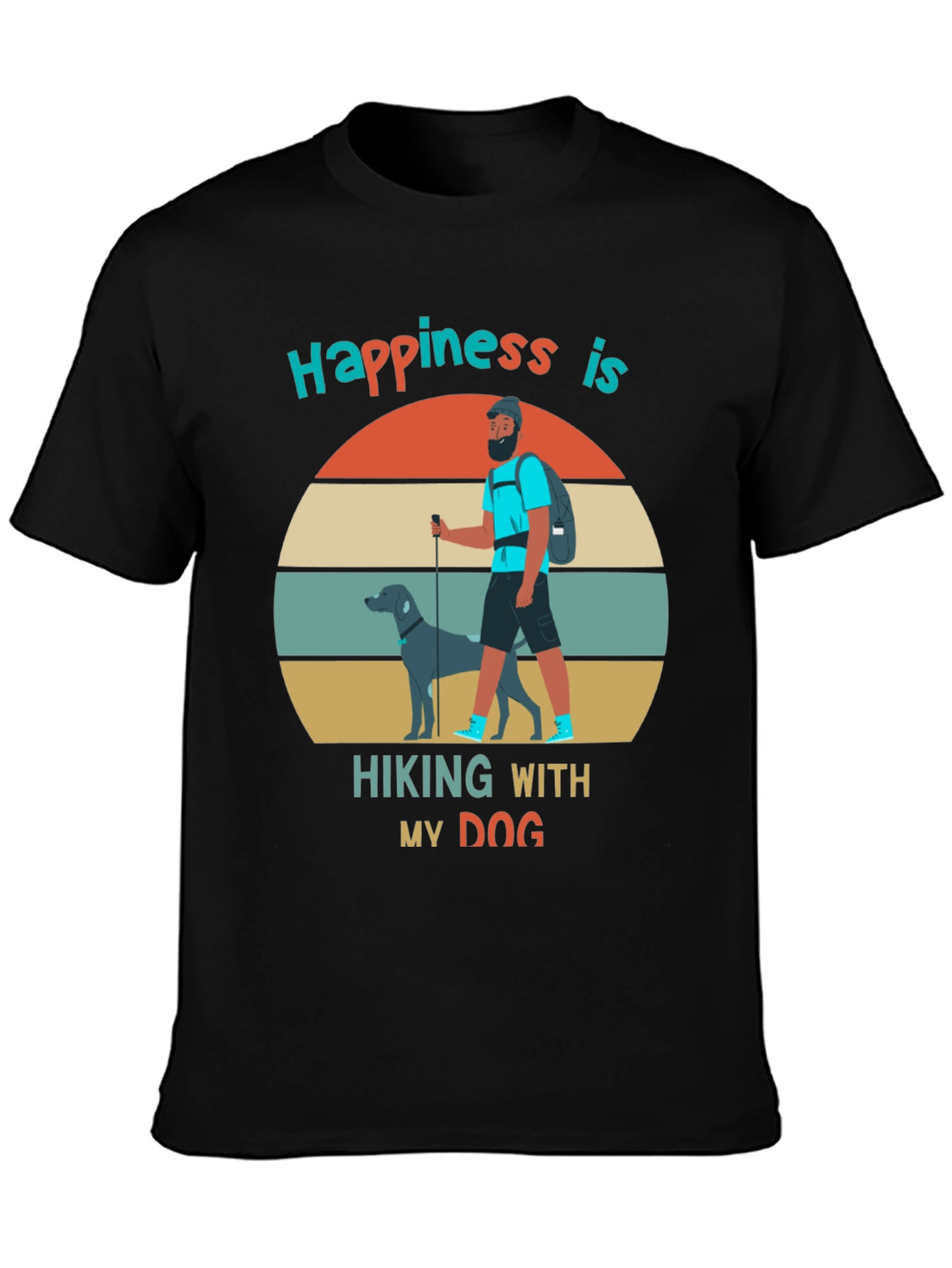 Hiking With My Dog Graphic Tee