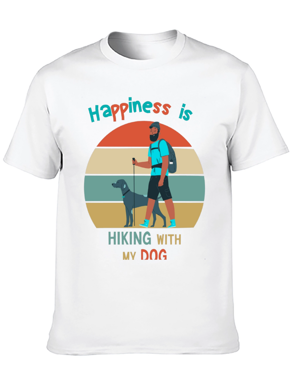 Hiking With My Dog Graphic Tee
