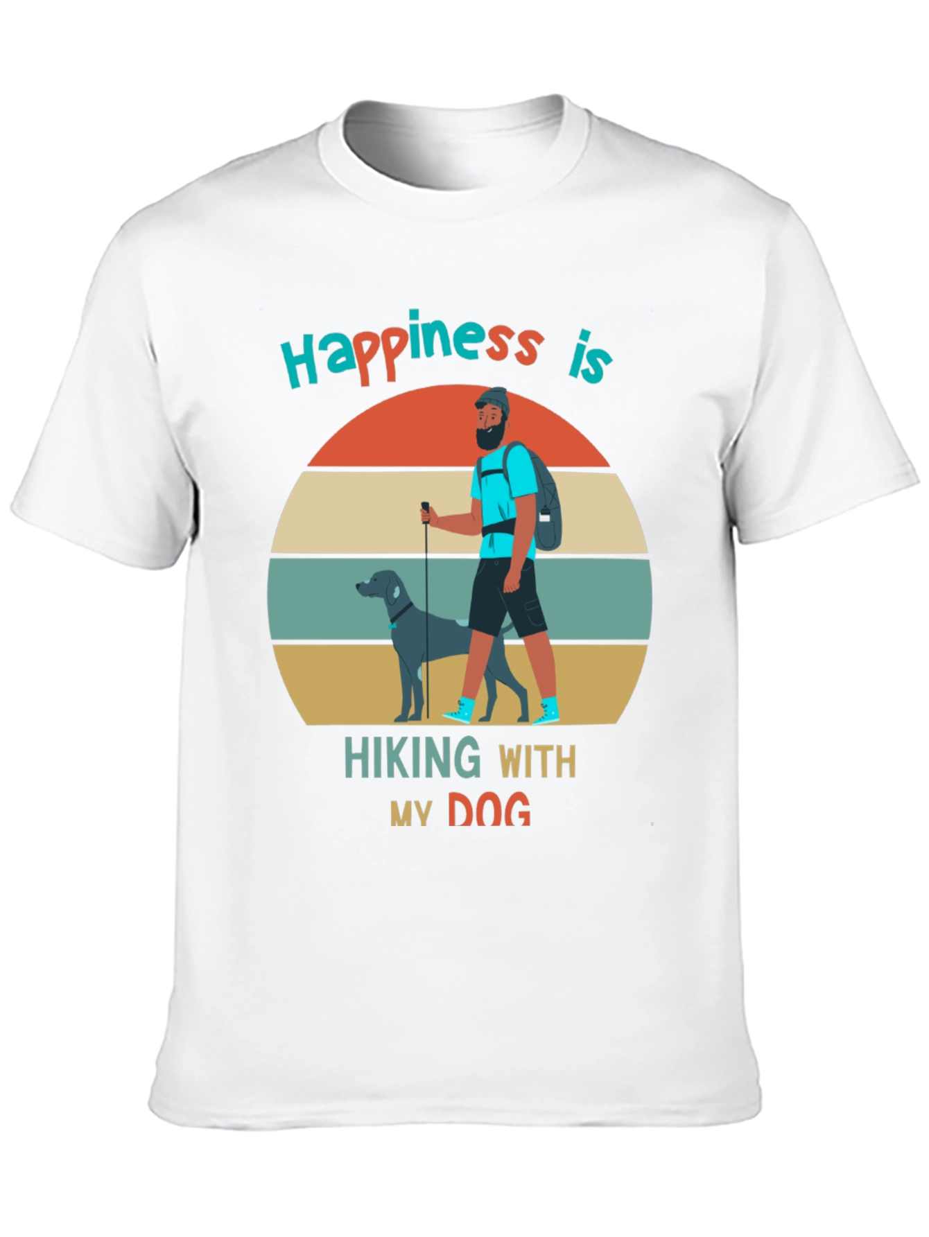 Hiking With My Dog Graphic Tee