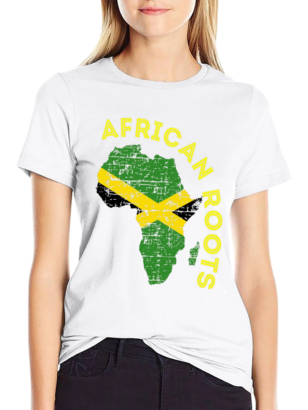 African Roots Jamaica Flag T-Shirt